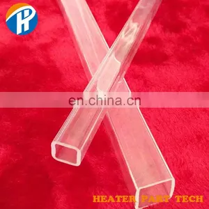 Whole One Shape Without Welded Lucency Transparency Square Shape Quartz Tube thumbnail-2