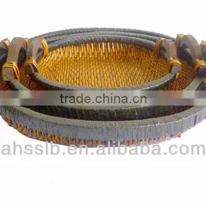 2013 New Style Wholesale Elegat Various Shaped Reed Storage Plate With Ear Handles thumbnail-3