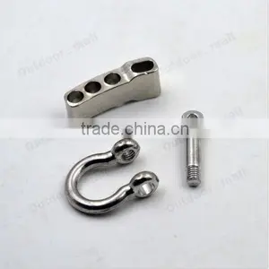 10 Pcs /Lot Silver Adjustable Paracord Buckle O-shaped Survival Shackle thumbnail-5