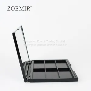 Cosmetic Packaging Vendor Square 6 Colors Lip Palette With Mirror thumbnail-2