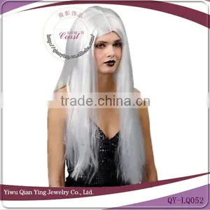 Halloween Sliver White Long Wigs thumbnail-1