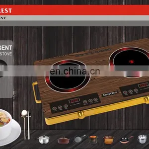 Induction Cooker 110v/220v 2000W Touch Control Black Color Easy to Operate Rice Soup Milk Hotpot Rice Keep Warm Function thumbnail-2