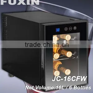 FUXIN:JC-16CFW.Table Top Fridge With 16Bottles/ Cave a Vin/ Thermoelectric Mini Bar. thumbnail-1