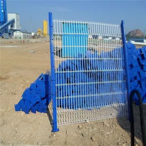 Custom Peach Pillar Triangle Bending Guardrail Factory Protective Net River Guardrail Park Enclosure Fence Net thumbnail-1