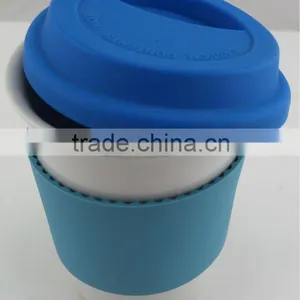 Cremic Glass Cup Mug Silicone Coffee Cup Lids thumbnail-1
