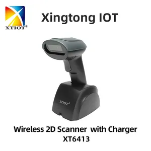 XT6413 XTIOT 2D Wireless Barcode Scanner USB Cradle Charging Base thumbnail-1