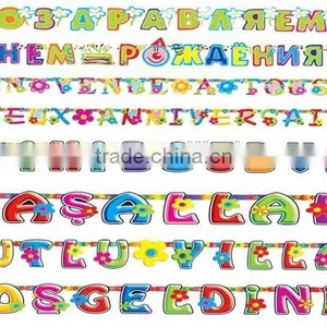 Hot Sale Happy Birthday Letter Banner With Multi-Language, and Different Designs thumbnail-6