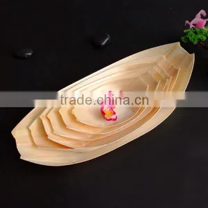 Cheap Wooden Sushi Serving Food Trays Sushi Boat for Sale thumbnail-1