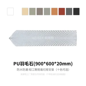 Matte PU Stone Polyurethane Artificial Stone Wall Stones Decor Build Wall for Block thumbnail-3