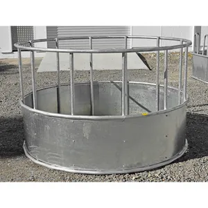 Wild Deer Feeder for Cow Sheep Creep Feeder Kit Deer Hay Net Round Bale Green Slow Feeder 6' X 6' thumbnail-6