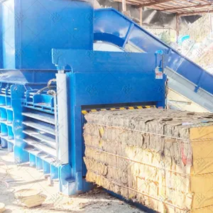 Horizontal Hydraulic Waste Paper Packaging Machine Waste Paper Baler Machine Waste Plastic Baler Machine thumbnail-2