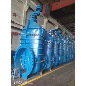 Flange Electric Gate Valve GGG50 GGG40 GG25 Ductile Cast Iron DIN PN16 Flange Motorized Actuator Gate Valve thumbnail-6