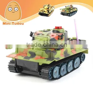 6 Channel RC Tank, With Flashing Light, 2 Tanks Fighting, rc Toys thumbnail-1