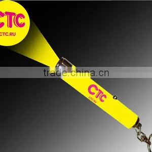 Newest Style Led Projector Keychain Torch Led Projector Keyring Led Logo Customed Torch Keyring thumbnail-1