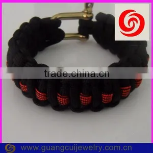 Fashion Stainless Steel Gold Clasp 550 2 Color Paracord Bracelet thumbnail-5