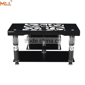 High Quality Cheap Bent Glass tv Stand thumbnail-1