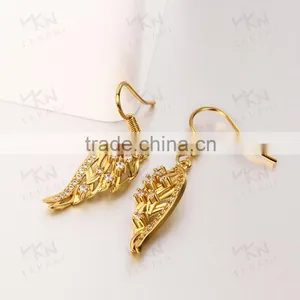2015 New Fashion Design Fish Shape Dubai Gold Jewelry Earrings thumbnail-1
