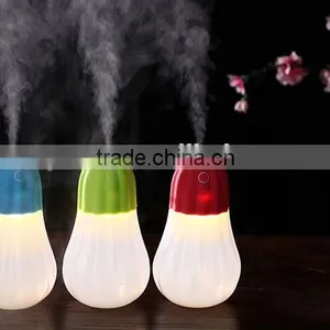 Mini Pumpkin Humidifier LED Nightlight Household Warm Mist Humidifier Office Car Air Diffuser Mist Maker thumbnail-2