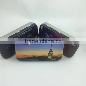 Custom Rectangular Metal Pencil Tin With Hinge Lid thumbnail-4