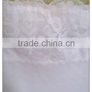 Simple Girl's Knitting Wear White Lace Lined 100%Cotton Tank Top thumbnail-2