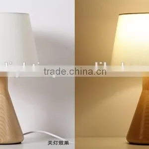 Modern Solid Wood Base Light Table Lamp Small Decorative LED Wood Table Lamp LED Wood Table Light JK-879-19 thumbnail-3