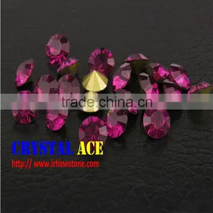Bulk Wholesale Point Back Foiled Rhinestones, Mc Chaton, Glass Chaton thumbnail-1