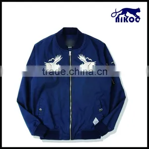 Custom Bomber Jacket With Embriodery Logo,Bomber Jacket Fashion Design thumbnail-1