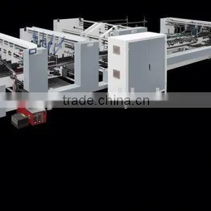 ZH-1050PC-Automatic High Speed Cake Box & 4/6 Corner Folder Gluer Machine thumbnail-1