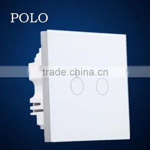 2015 Hot White Switch ,safe Power Smart Switch , High Quality 2 Gang 2 Way Touch Switch thumbnail-1