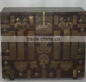 Chinese Antique Mongolia Suitcase thumbnail-1