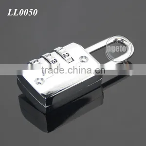 New Travel 3 Digit Code Safe Combination Zinc Alloy Metal Padlock Suitcase Travel Luggage Password Digital Lock thumbnail-4