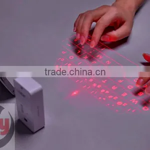 Wireless Bluetooth Laser Projection Virtual Keyboard English Ultra Portable Mini Keyboard For Lenovo Iphone Huawei thumbnail-1