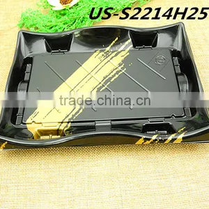 New OPS Plastic Disposable Embossing Sushi Box Tray With Curve Brim thumbnail-1