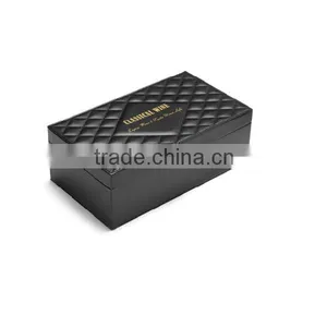 Handle Double Leather Wine Box With Accessories thumbnail-3