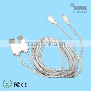 2015 Couples USB Cable Luxurious Lovers Kissing Face 2 in 1 USB Cables For Mobile thumbnail-2