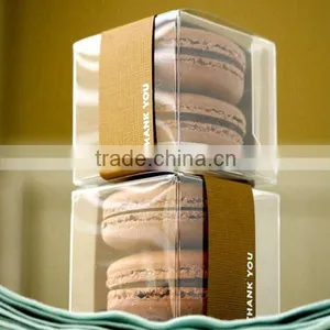 Customized Logo Macarons Box Clear Eco-friendly Packaging Box thumbnail-3