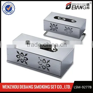 Stainless Steel Tissue Box With Exquisite Decorative Pattern Tissue Box thumbnail-1