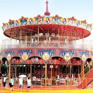 Double Deck Carousel Amusement Carousel Rides thumbnail-1