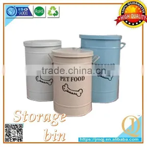 China Wholesales Airtight Metal Dog Food Container With Scoop thumbnail-4