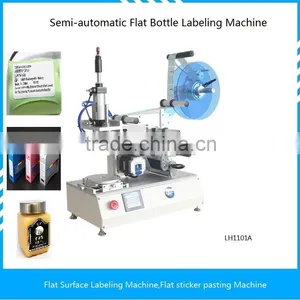 Auto Flat Bottle Labeling Machine Surface Labeler,adhesive Labeling Machine ,shampoo Flat Surface Labeling thumbnail-1