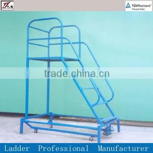 Warehouse Movable Safety Steps Steel Ladders thumbnail-1