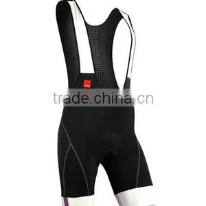 2015 NEW Men's Thickening Cushion Bib Front Cycling Shorts PADDED Tights Pants thumbnail-1