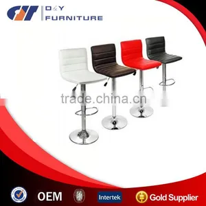 Colorful PU Bar Stool With Chroming Base/ 360 Degree and Height Adjustable thumbnail-1