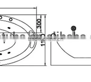 CUPC Certified Low Price Bathtub, Shower Bathtub, Composite Resin Bathtub thumbnail-2