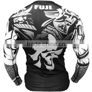 Short Sleeve Mma Custom Printed Rash Guards thumbnail-2