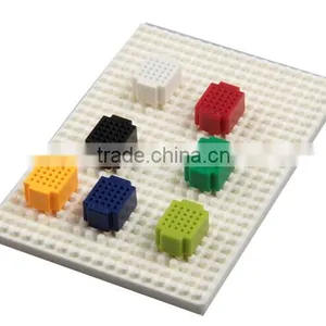 2014 Hot Sell White ABS Metal Reed 25 Tie-point Solderless Breadboard thumbnail-1