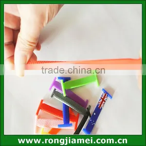 Wholesale Top Selling Colorful Silicone Shoelaces in Flat for Holiday thumbnail-6