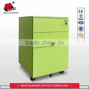 Mobile Cabinet Metal Mobile Filing Cabinet Pedestal With Central Lock thumbnail-5