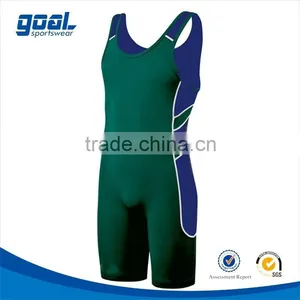 Customized Compression Reversible Wrestling Singlet High Quality thumbnail-1