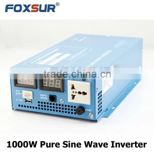 Battery Voltage LED Display 1000W Pure Sine Wave Inverter 12V 24V 48V DC to 110V 230V AC, DC to AC Solar Power Inverter thumbnail-1